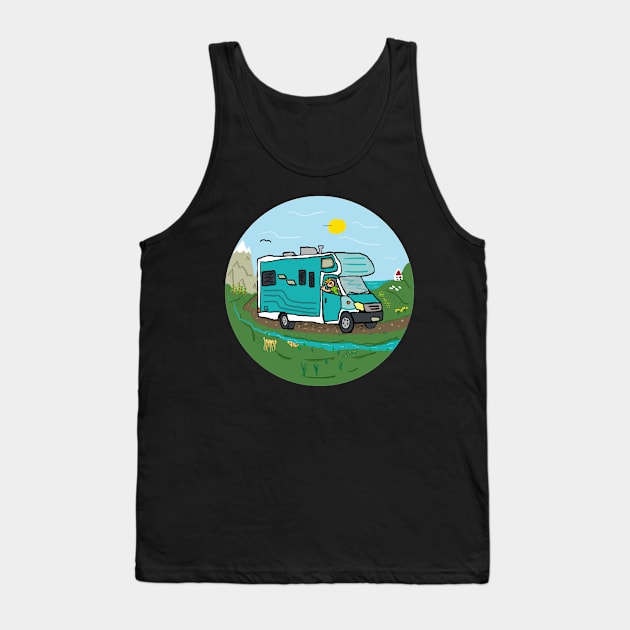 RV Recreational Vehicle Tank Top by Mark Ewbie